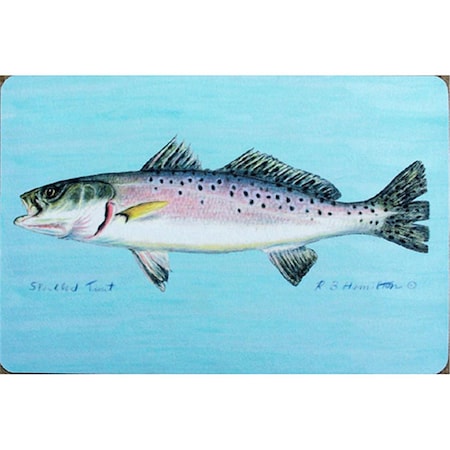Jensendistributionservices Speckled Trout Door Mat 30x50 MI48743